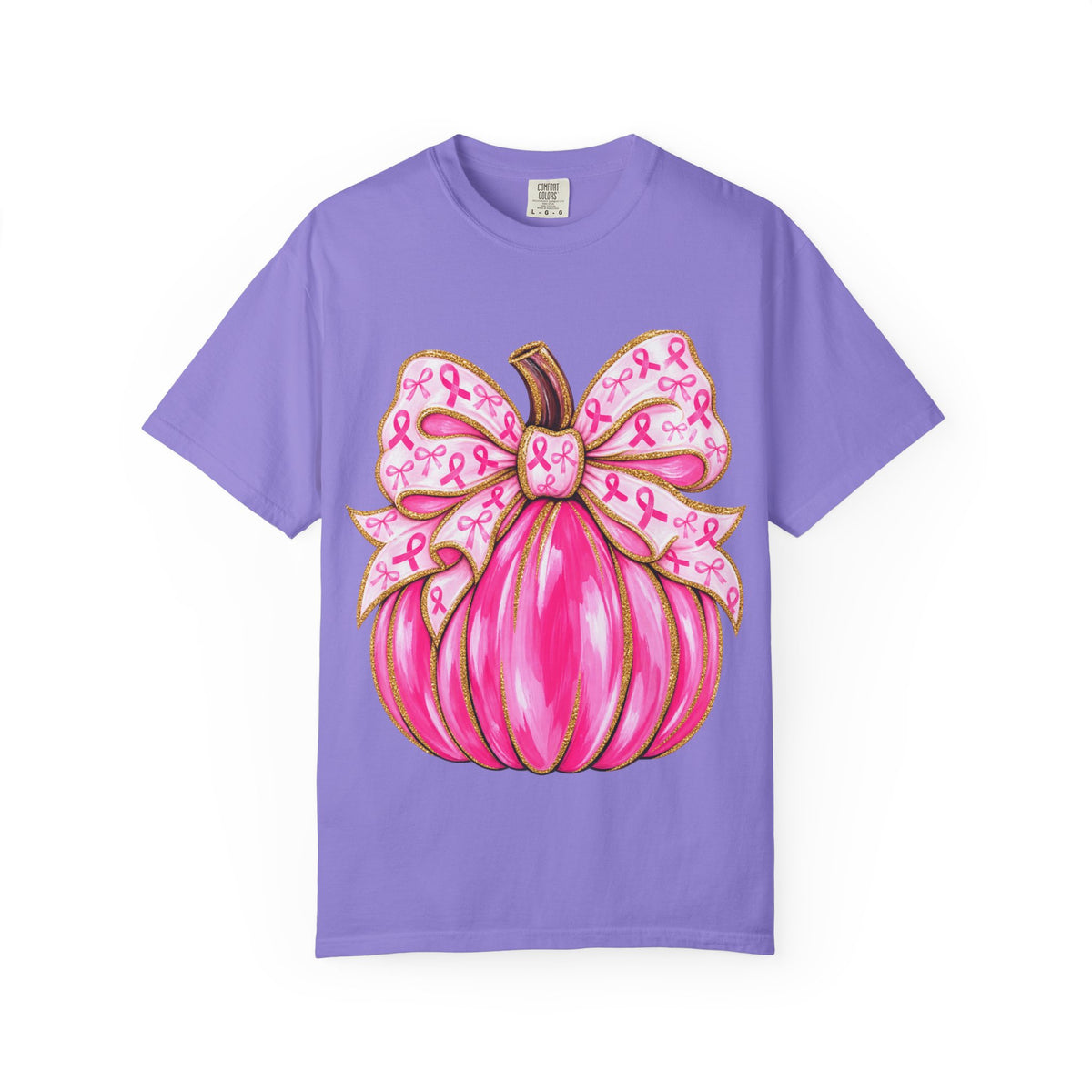 Pink Ribbon Pumpkin T-Shirt — Breast Cancer Awareness Tee