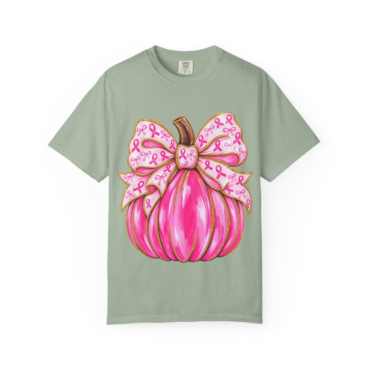 Pink Ribbon Pumpkin T-Shirt — Breast Cancer Awareness Tee