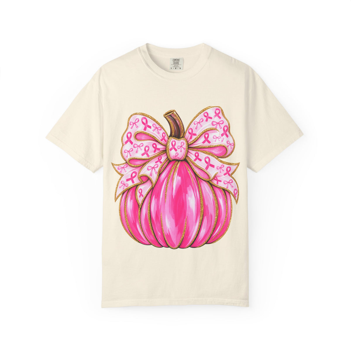 Pink Ribbon Pumpkin T-Shirt — Breast Cancer Awareness Tee