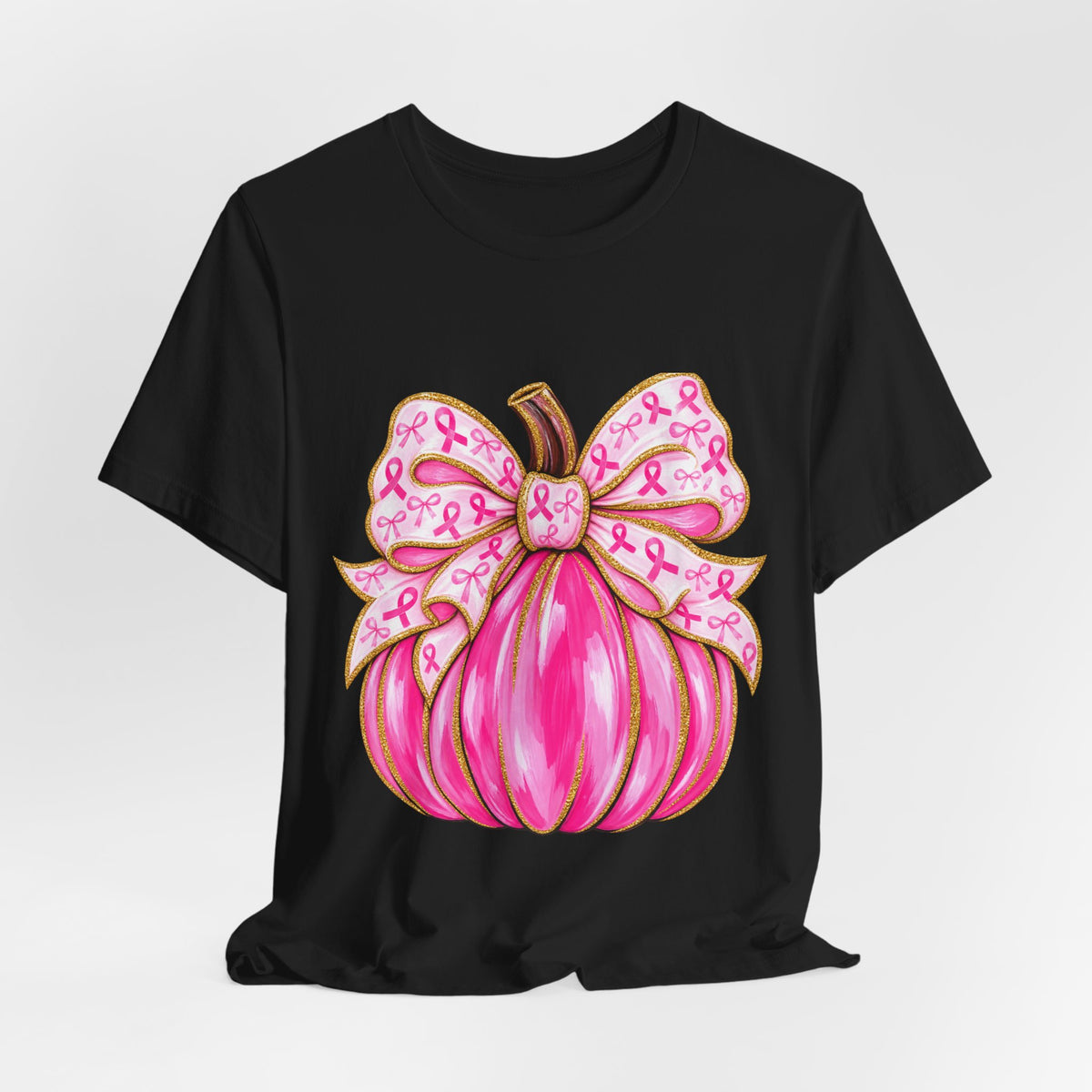 Breast Cancer Awareness Pink Pumpkin Tee