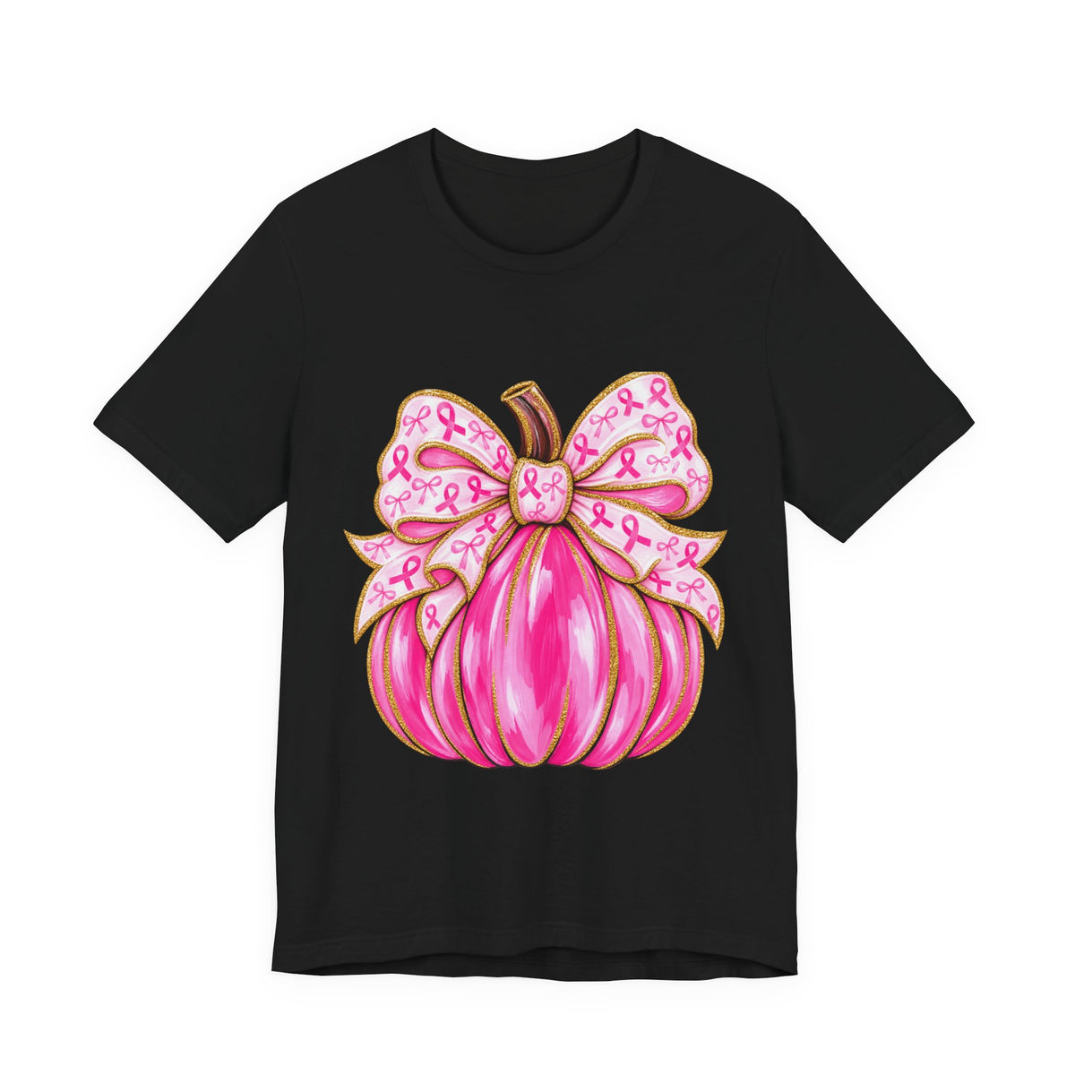 Breast Cancer Awareness Pink Pumpkin Tee