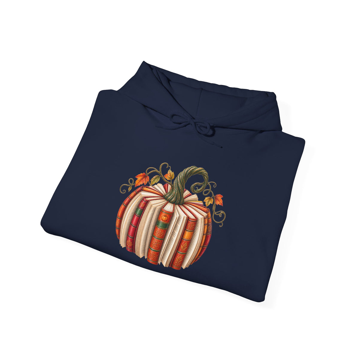 Book Lover Pumpkin Hoodie – Cozy Fall Pumpkin Sweatshirt for Autumn Decor