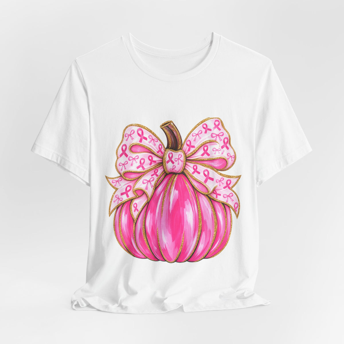 Breast Cancer Awareness Pink Pumpkin Tee