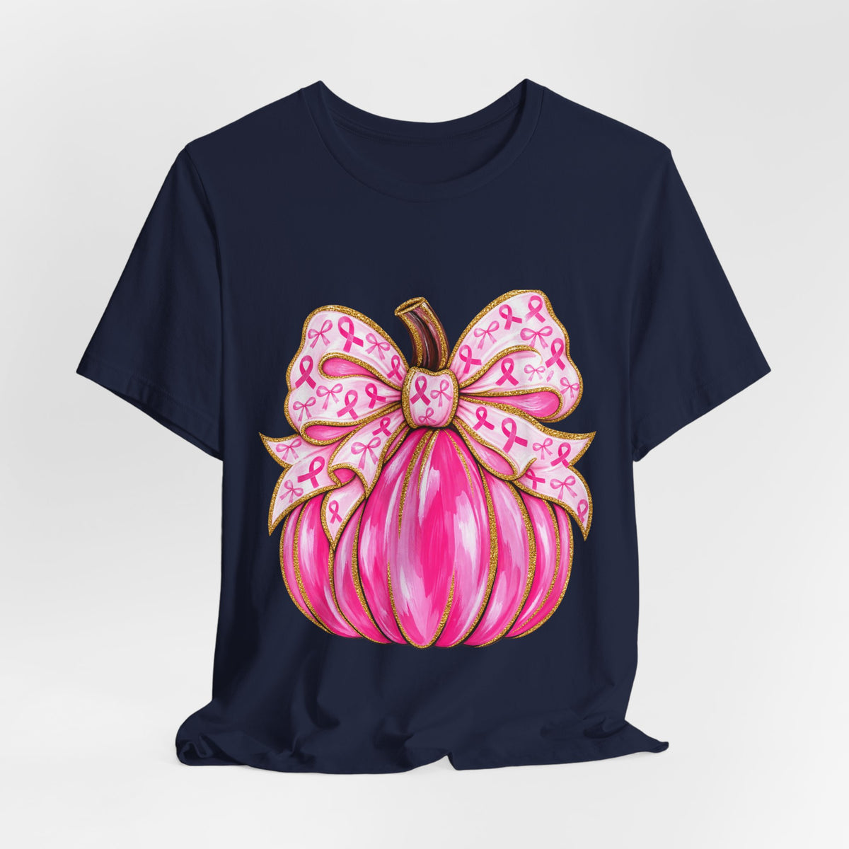 Breast Cancer Awareness Pink Pumpkin Tee
