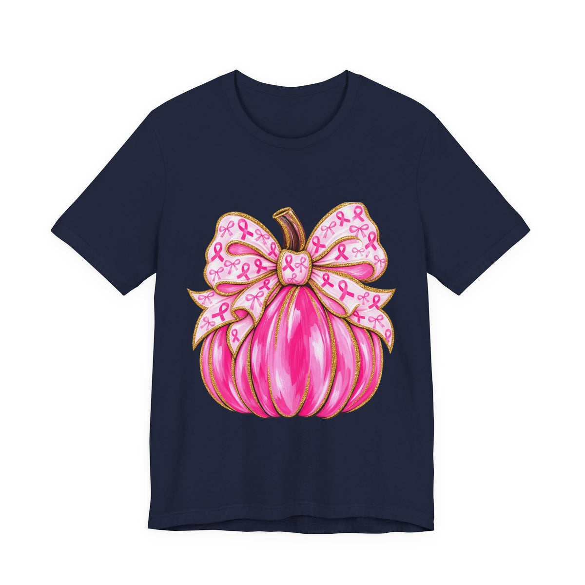 Breast Cancer Awareness Pink Pumpkin Tee