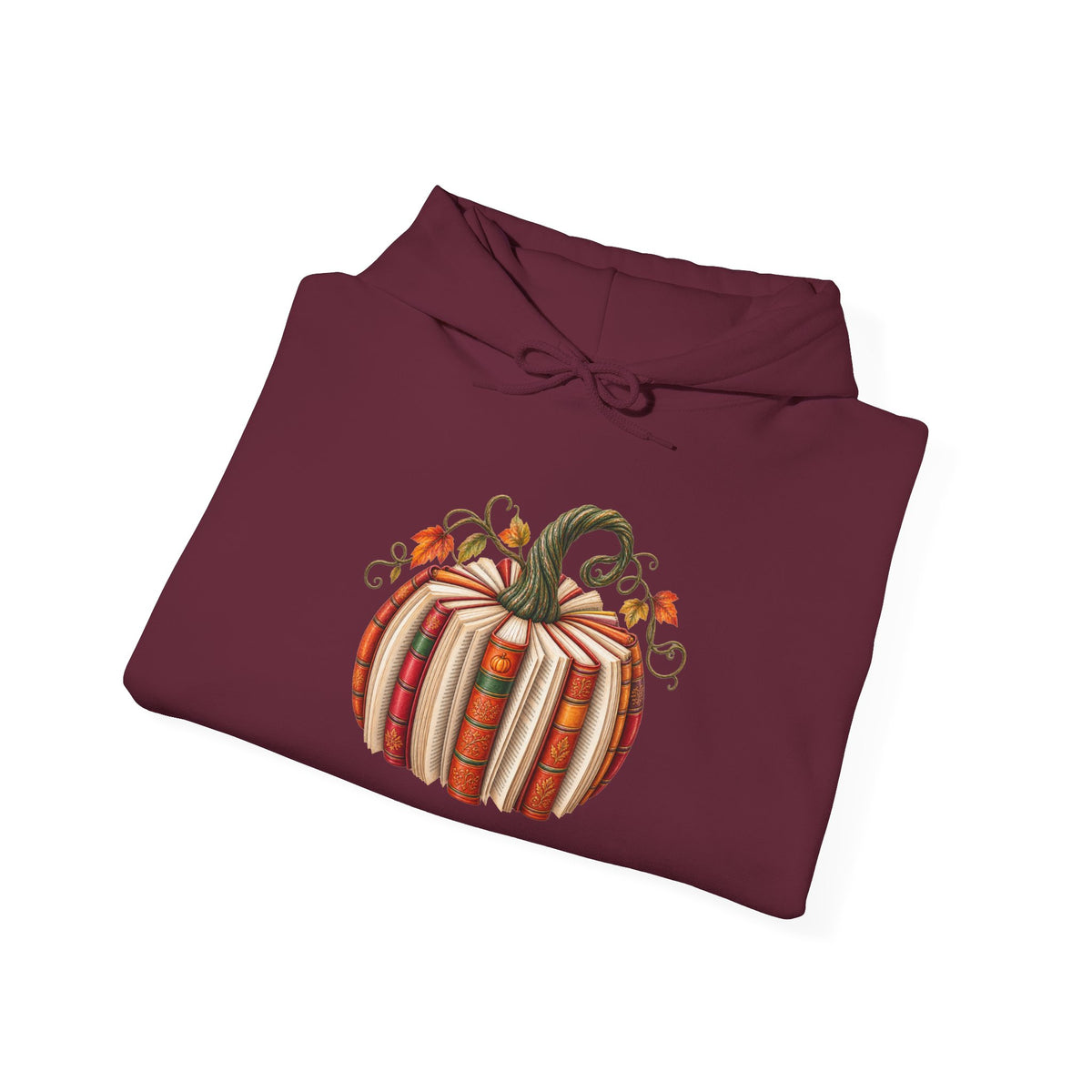Book Lover Pumpkin Hoodie – Cozy Fall Pumpkin Sweatshirt for Autumn Decor