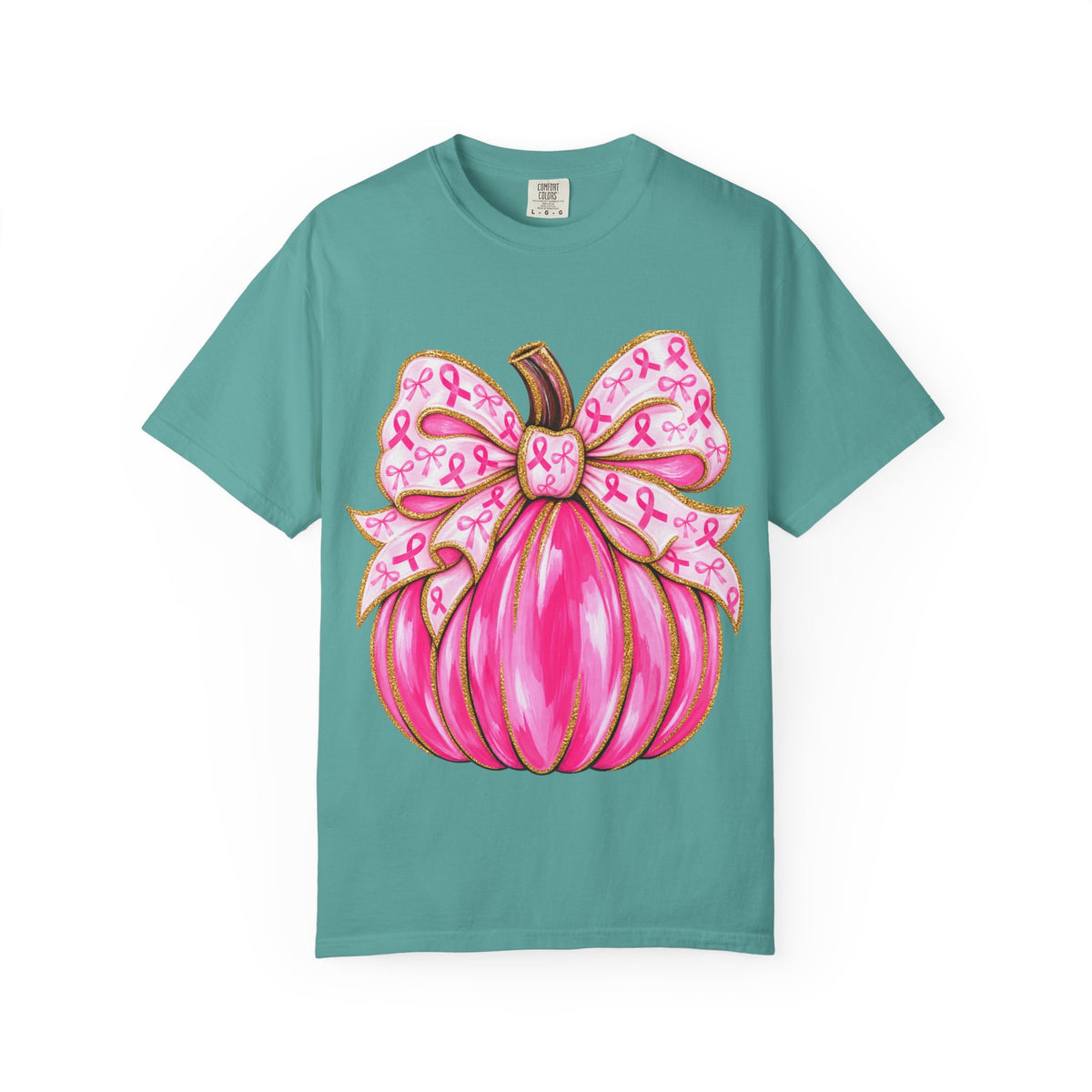 Pink Ribbon Pumpkin T-Shirt — Breast Cancer Awareness Tee