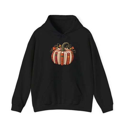 Book Lover Pumpkin Hoodie – Cozy Fall Pumpkin Sweatshirt for Autumn Decor