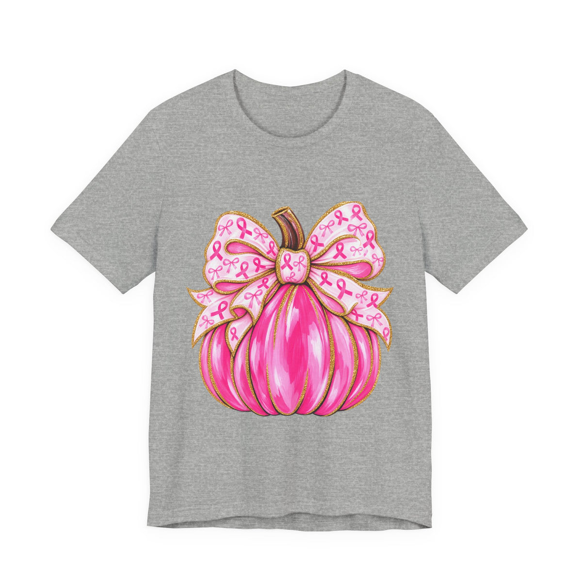 Breast Cancer Awareness Pink Pumpkin Tee