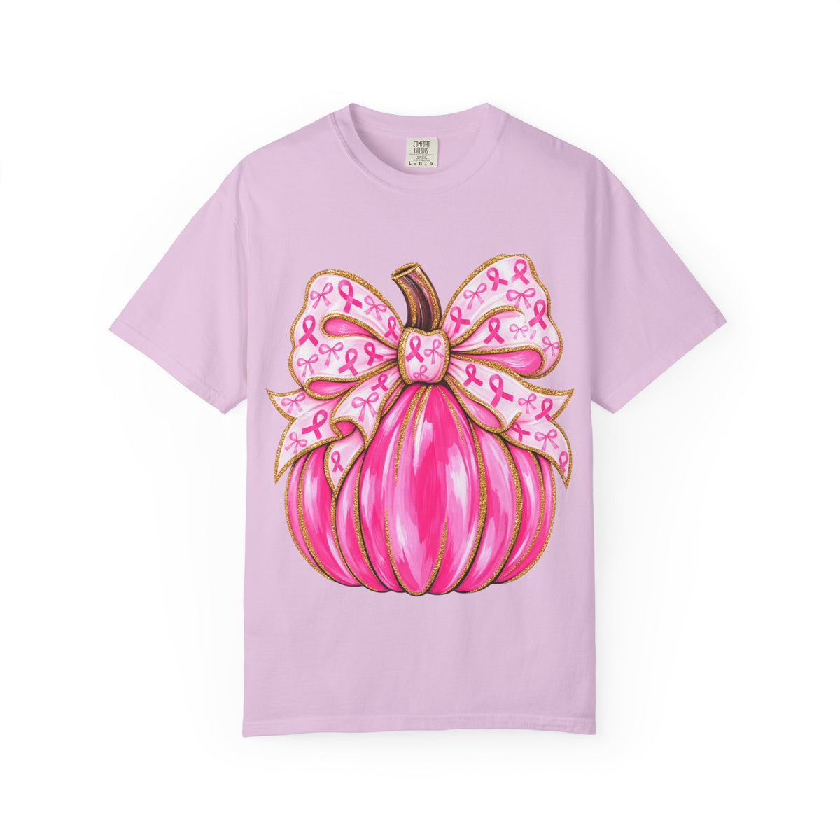 Pink Ribbon Pumpkin T-Shirt — Breast Cancer Awareness Tee