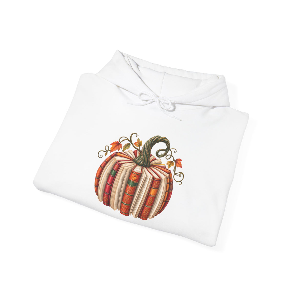 Book Lover Pumpkin Hoodie – Cozy Fall Pumpkin Sweatshirt for Autumn Decor