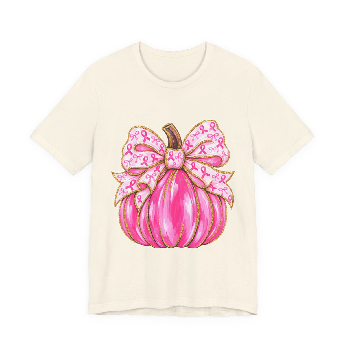 Breast Cancer Awareness Pink Pumpkin Tee